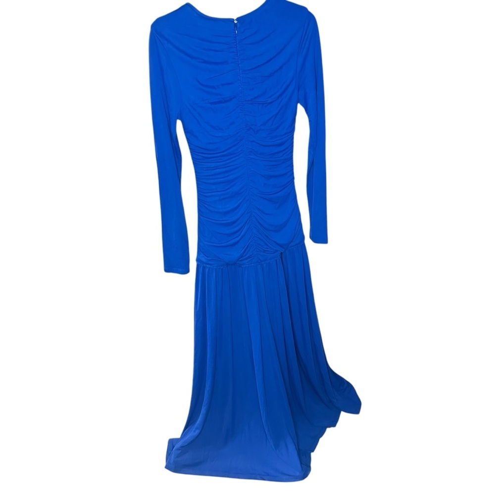 FARM Rio Bright Blue Long Sleeve Midi Dress Size XS NWT - Picture 6 of 14